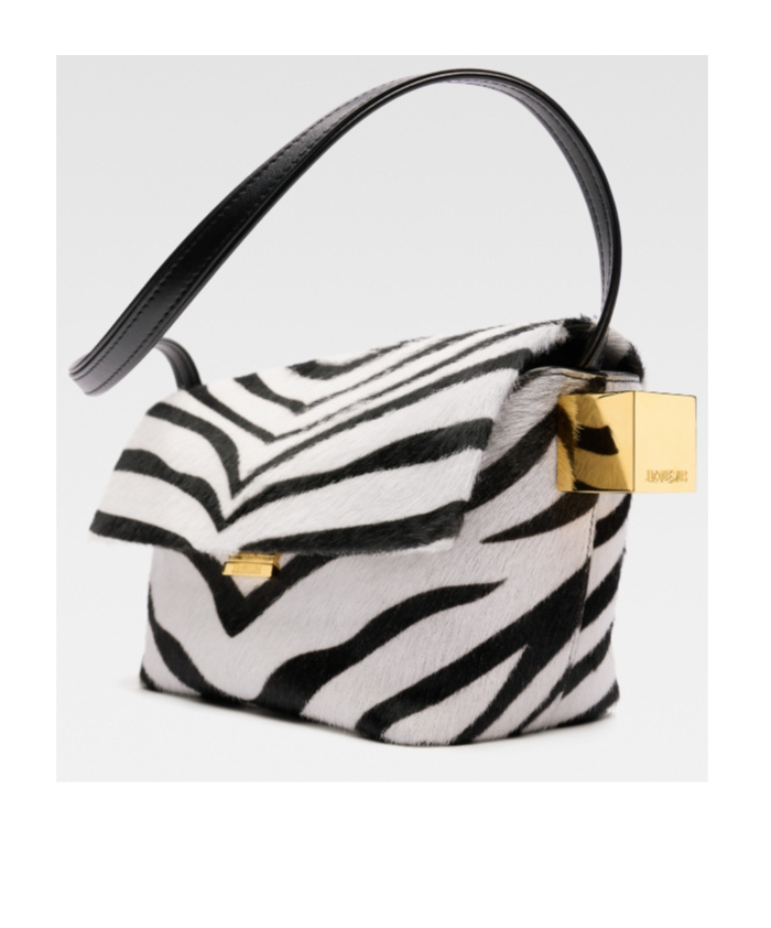 Jacquemus The Rond Carré Flap Shoulder Bag In White