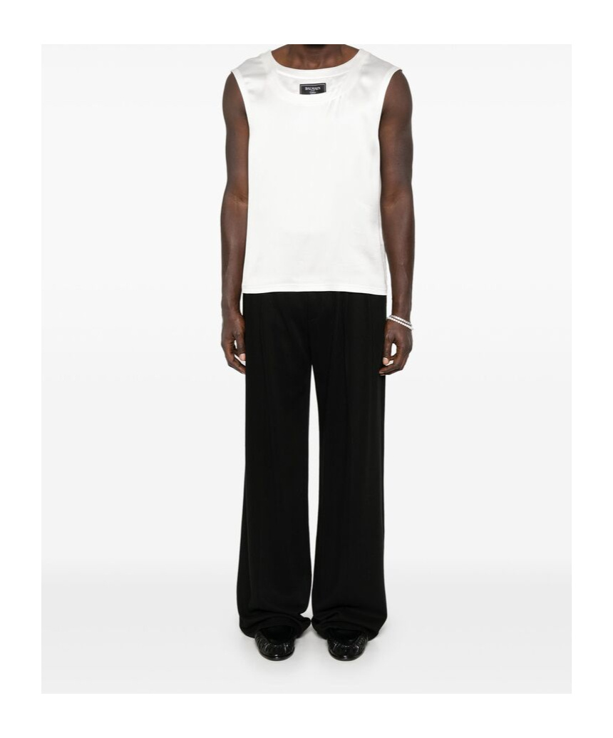 Balmain Sleeveless Vest In White