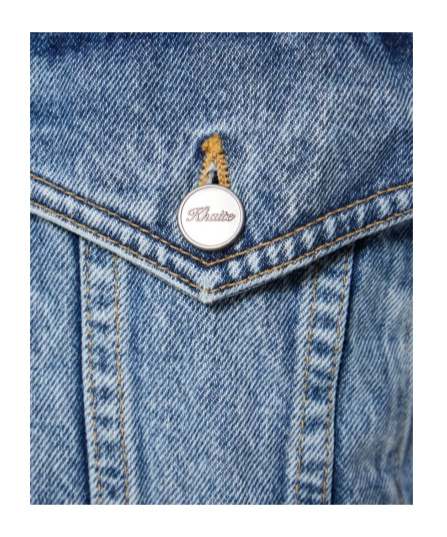 KHAITE LONG-SLEEVED DENIM COAT