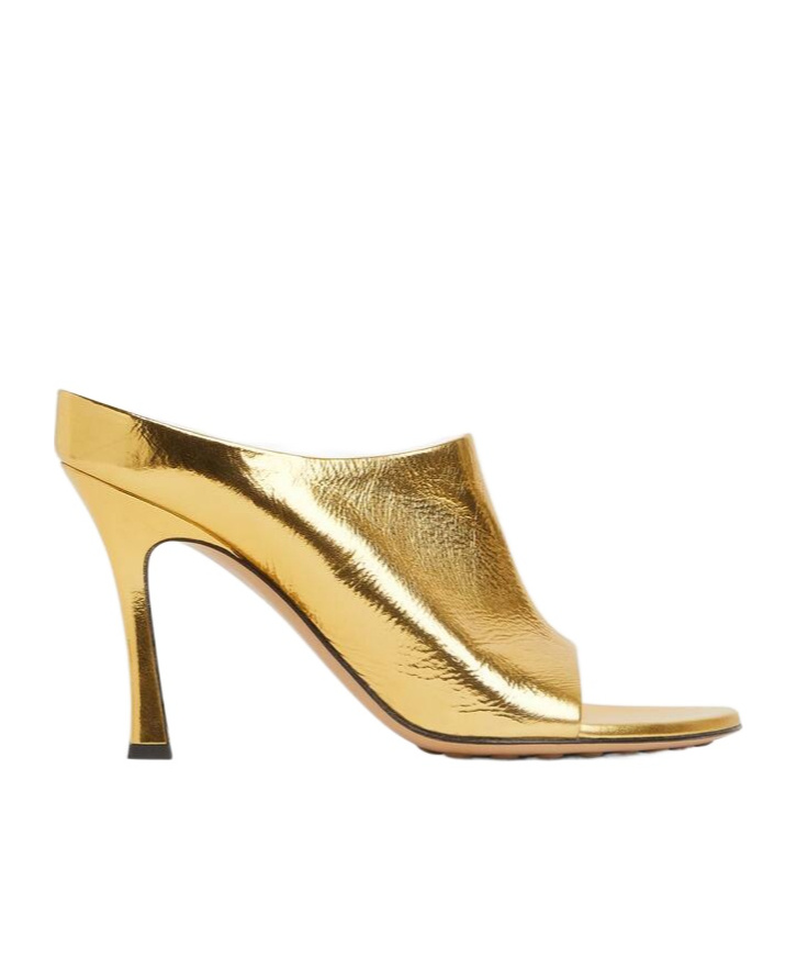 Shop Bottega Veneta Rana Mule In Gold
