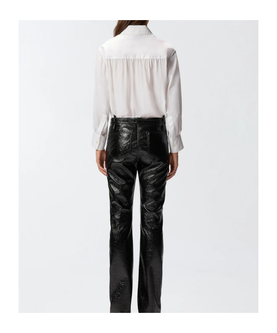 Pinko Classic White Button-down Tailored Shirt In Red