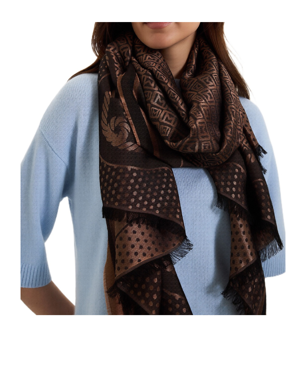 Marella Tasseled Scarf In Multi-color