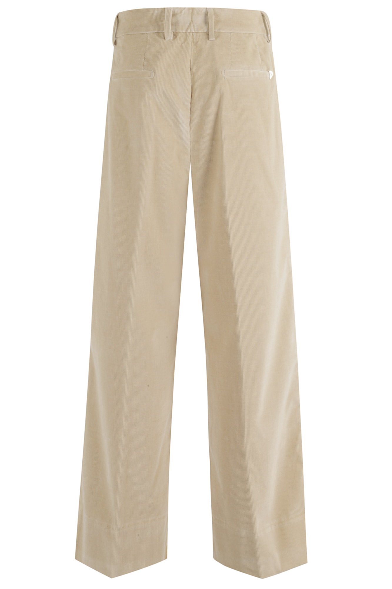 Dondup Beige Wide-leg Chino Pants With Low-rise Waist In Neutral