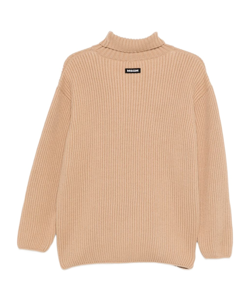 Msgm Turtleneck Sweater In Sand