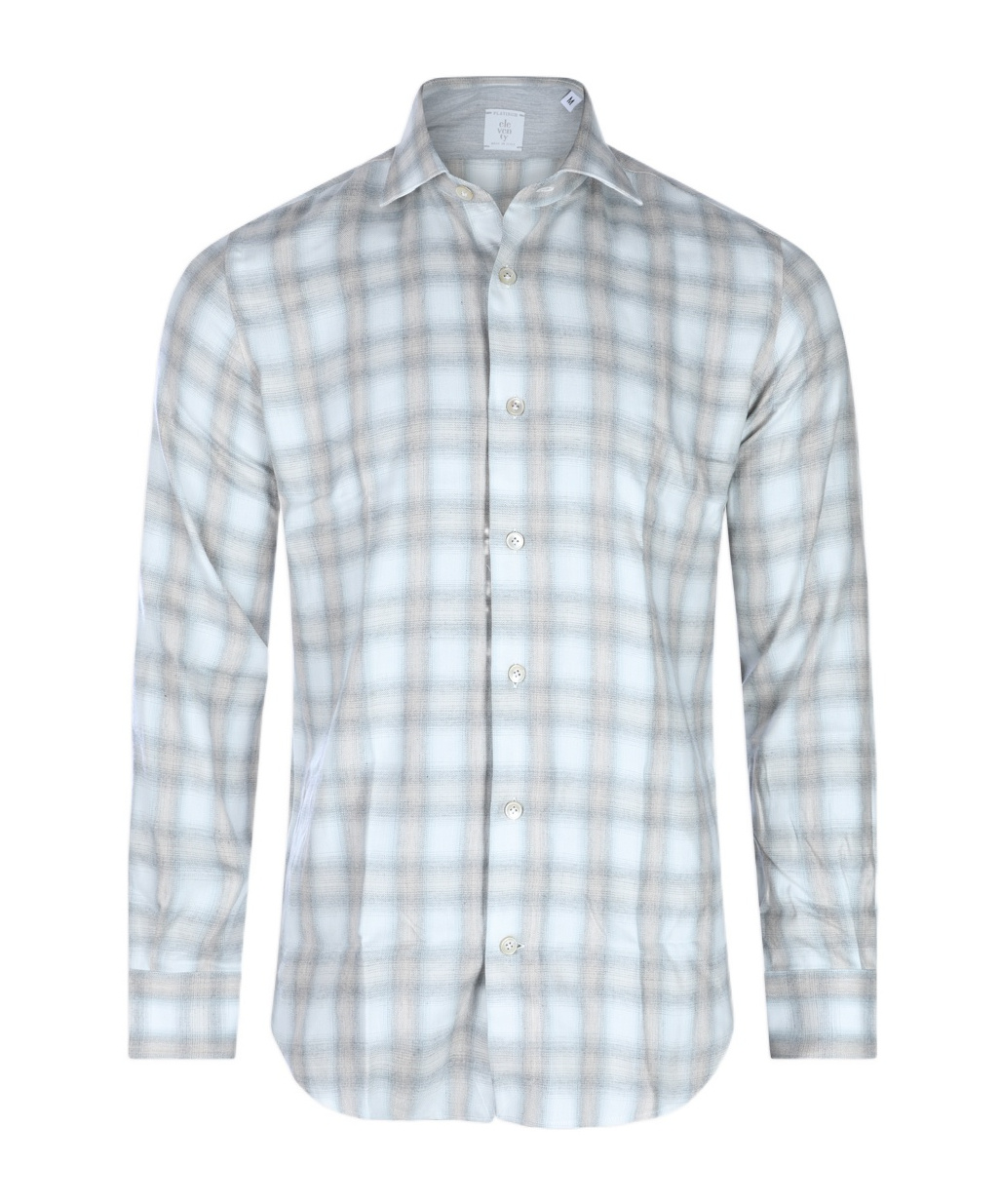Eleventy Relaxed Plaid Long Sleeve Button-down Shirt In Multi