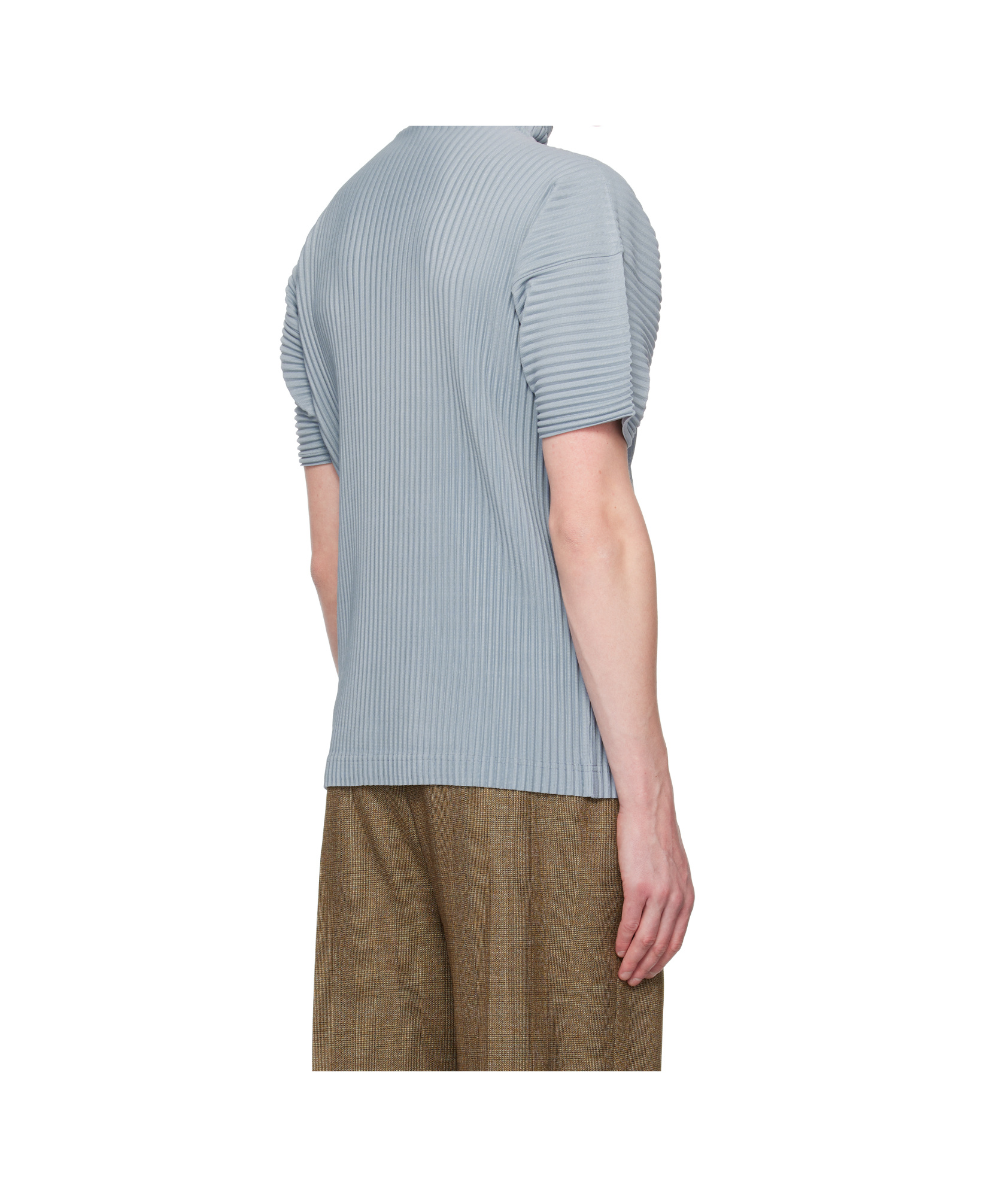 Issey Miyake Blue Color Pleats T-shirt