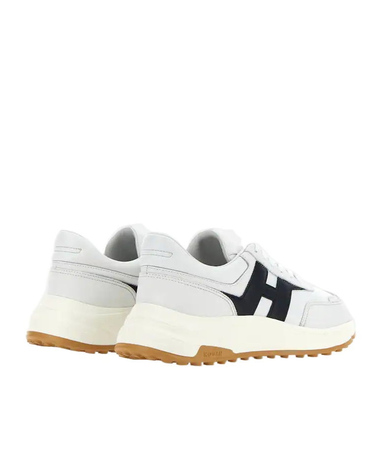 Hogan White H Logo Lace-up Sneakers