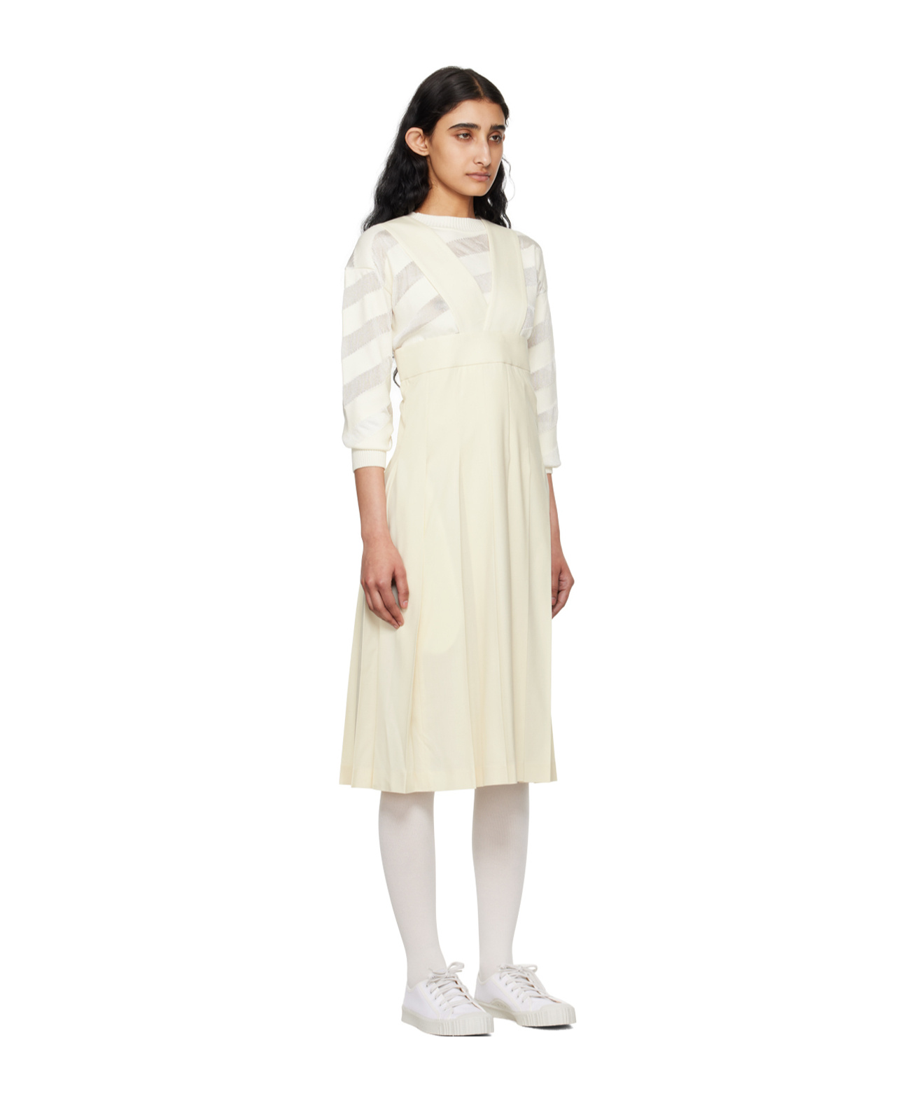 COMME DES GARÇONS PLEATED MID-LENGTH DRESS 