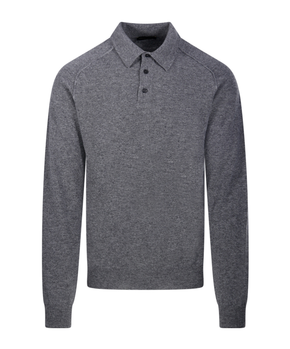 Roberto Collina Polo Sweater In Gray