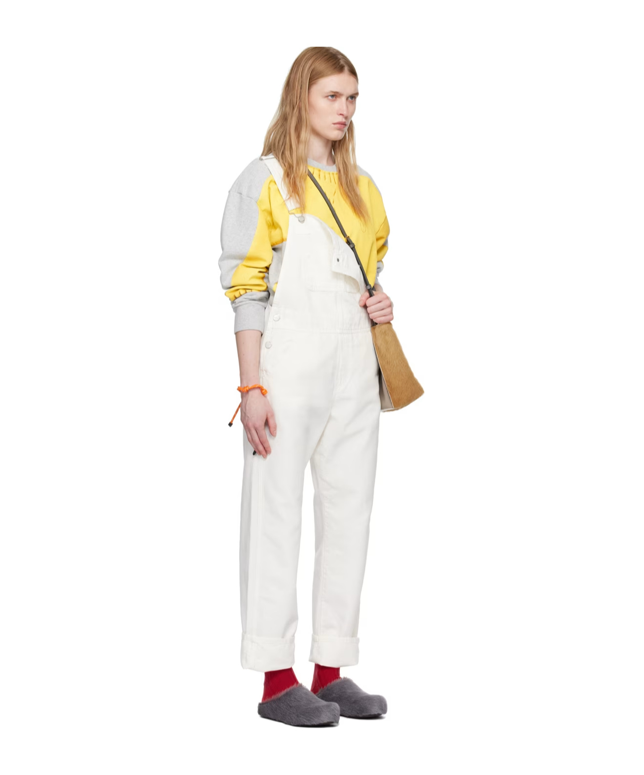 Carhartt Straight-leg Canvas Dungarees In White