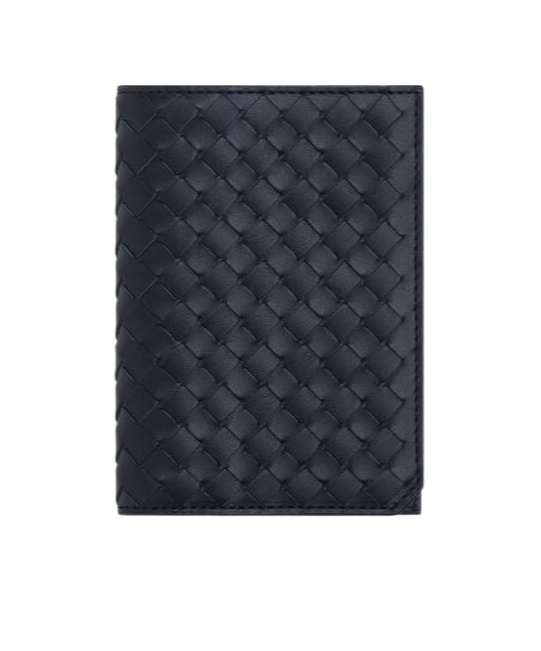 Bottega Veneta Weaving Small Passport Holder In Black