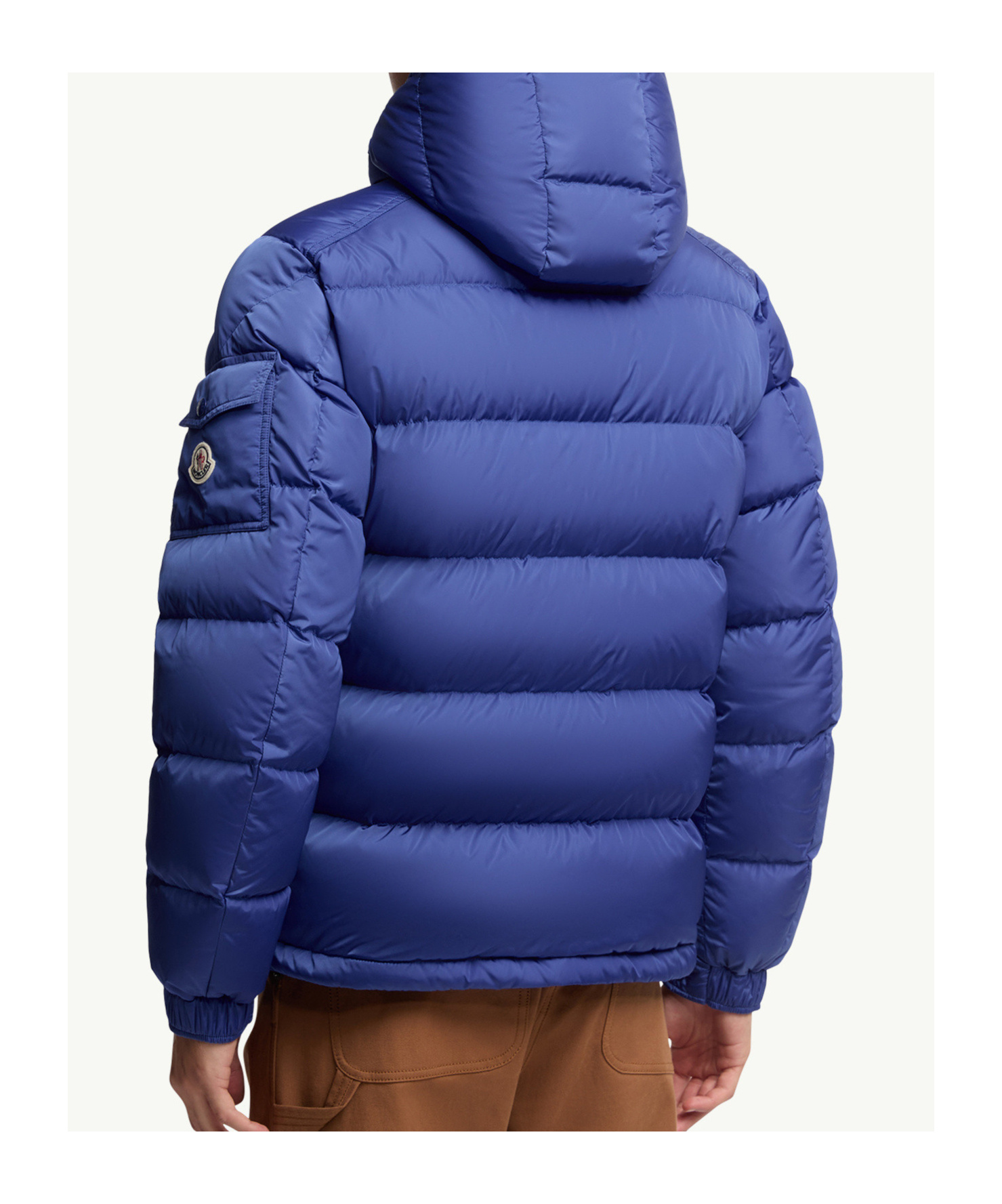 Moncler Maya Nylon Down Jacket In Blue