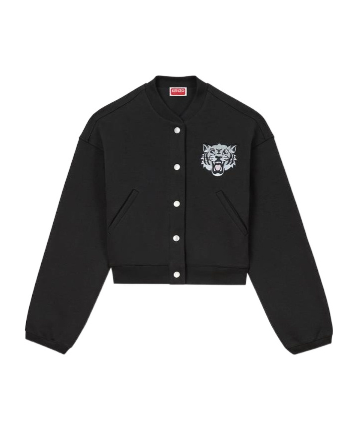 Kenzo Long-sleeved Casual Jacket In Black