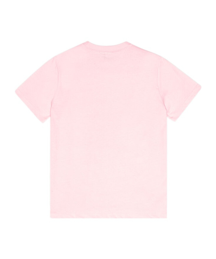 Ganni Crew Neck Graphic Print Relaxed Fit Tops In Pink