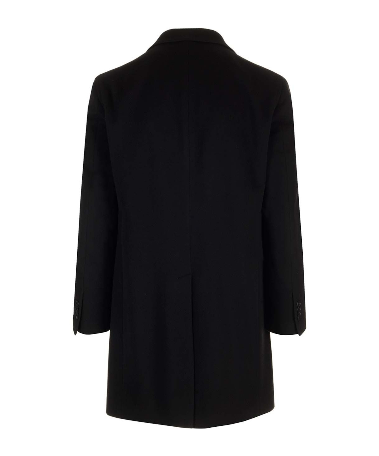 Tagliatore Tailored Coat With Notch Lapel And Pockets In Black