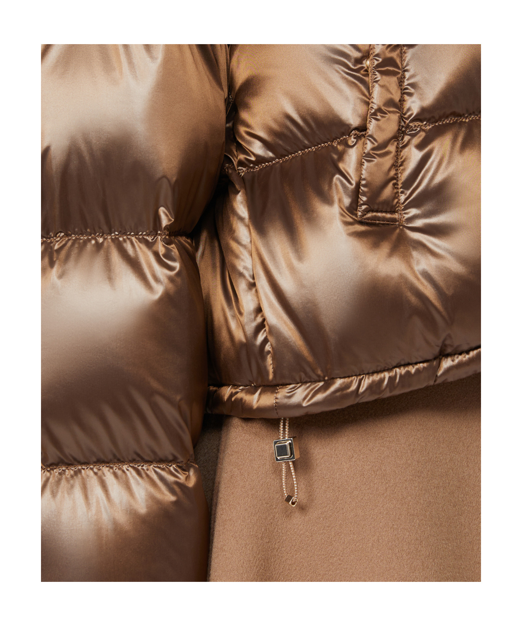 Max Mara Anorak De Tela De Nailon Impermeable In Brown