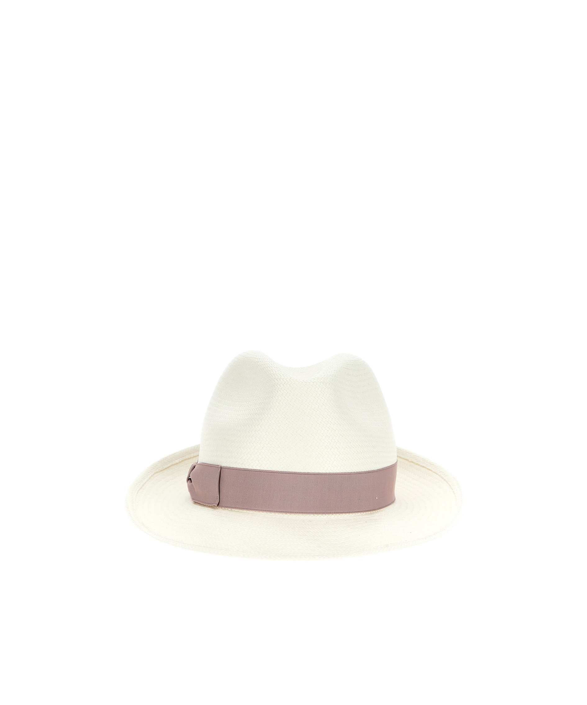 Borsalino Panamanian Soft-rimmed Hat In White