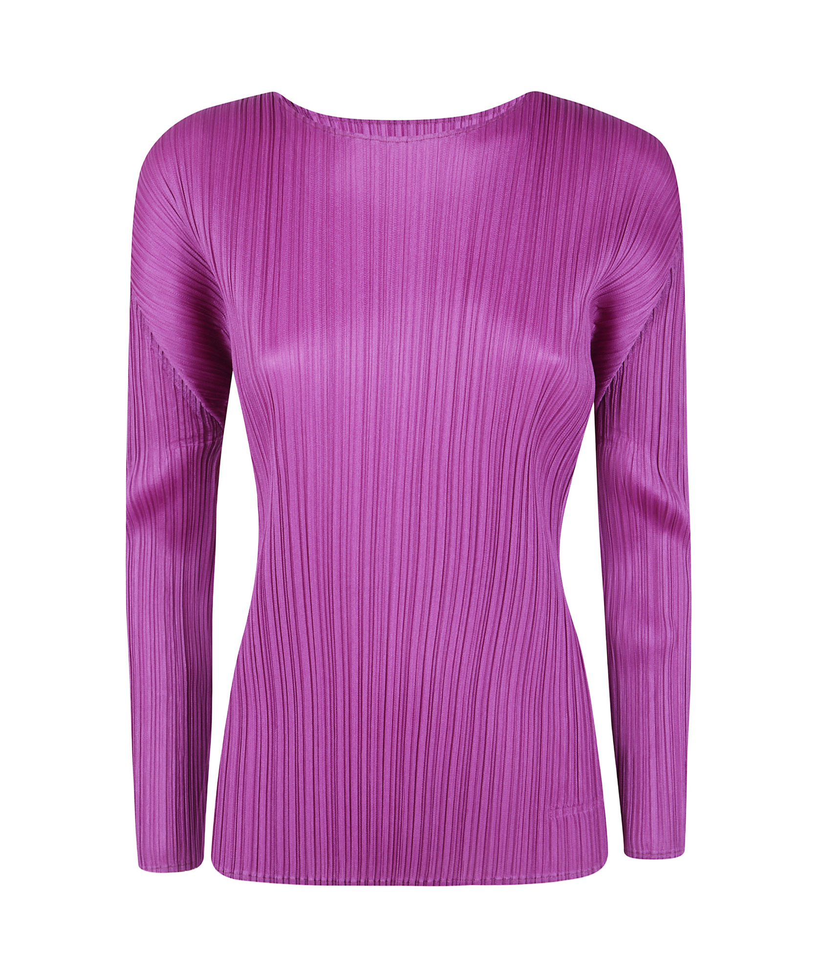 Issey Miyake Pleated T-shirt In Purple