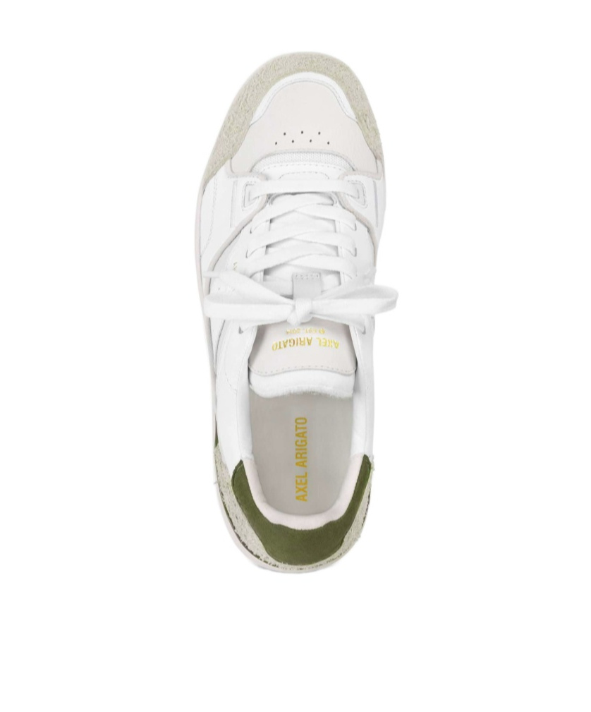 Axel Arigato Caly Low-top Leather And Suede Sneakers In White