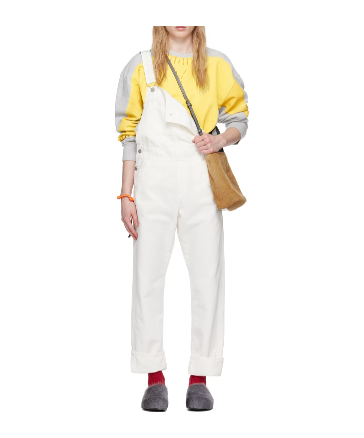 Carhartt Straight-leg Canvas Dungarees In White