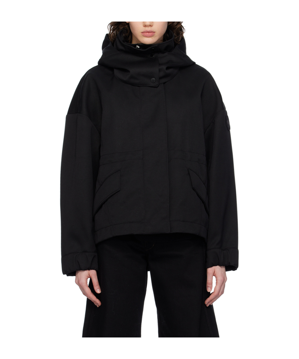 Canada Goose Olivine Zipper Casual Jacket In Black