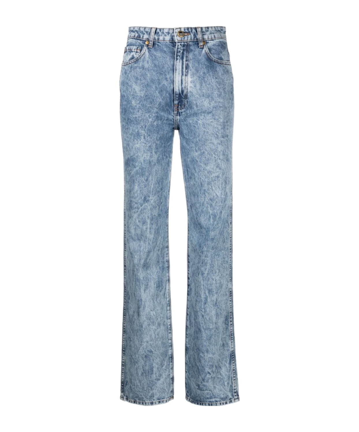 Khaite Danielle High-rise Straight Jeans In Multicolor
