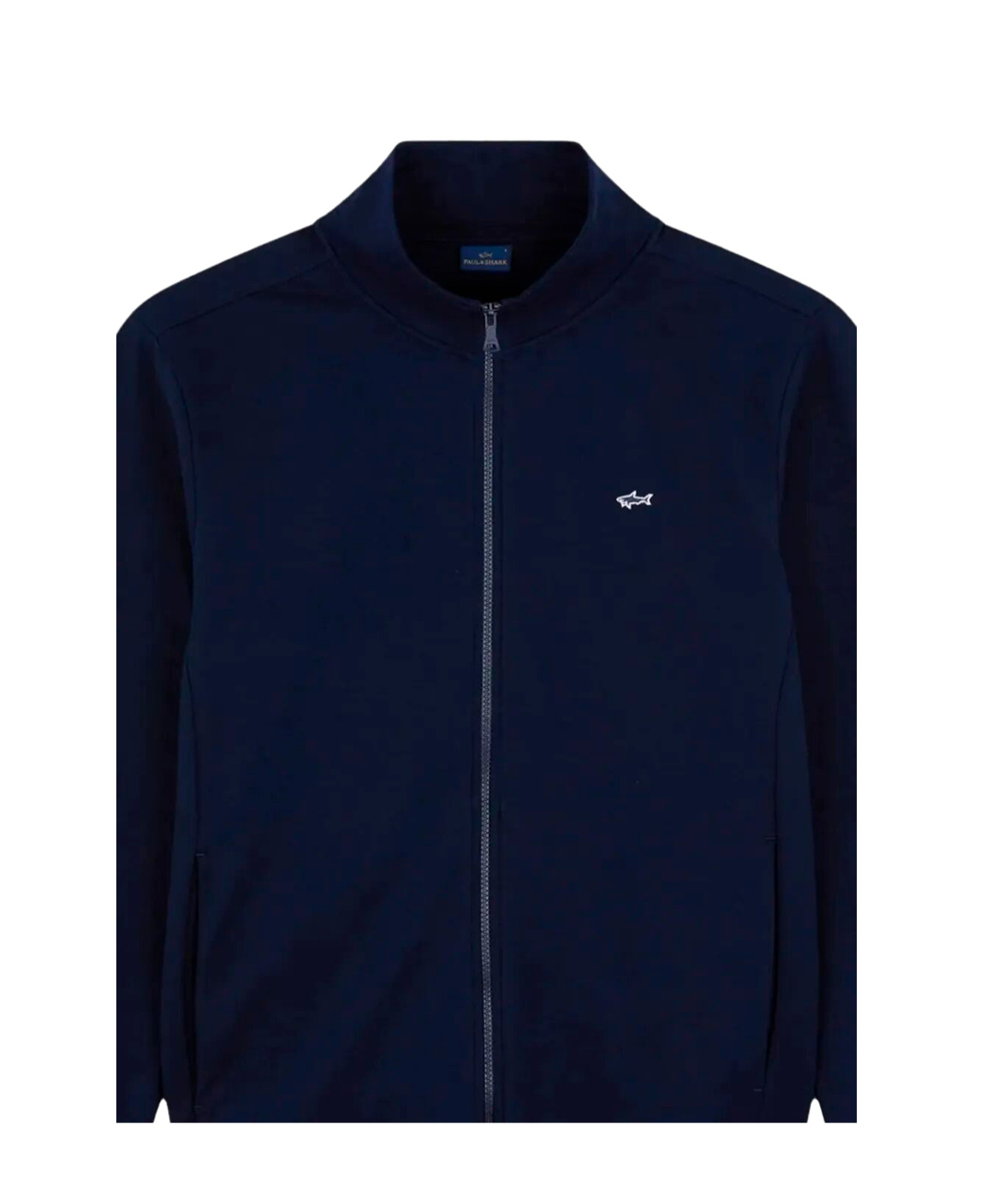 Shop Paul & Shark Logo-patch Cardigan In Blue
