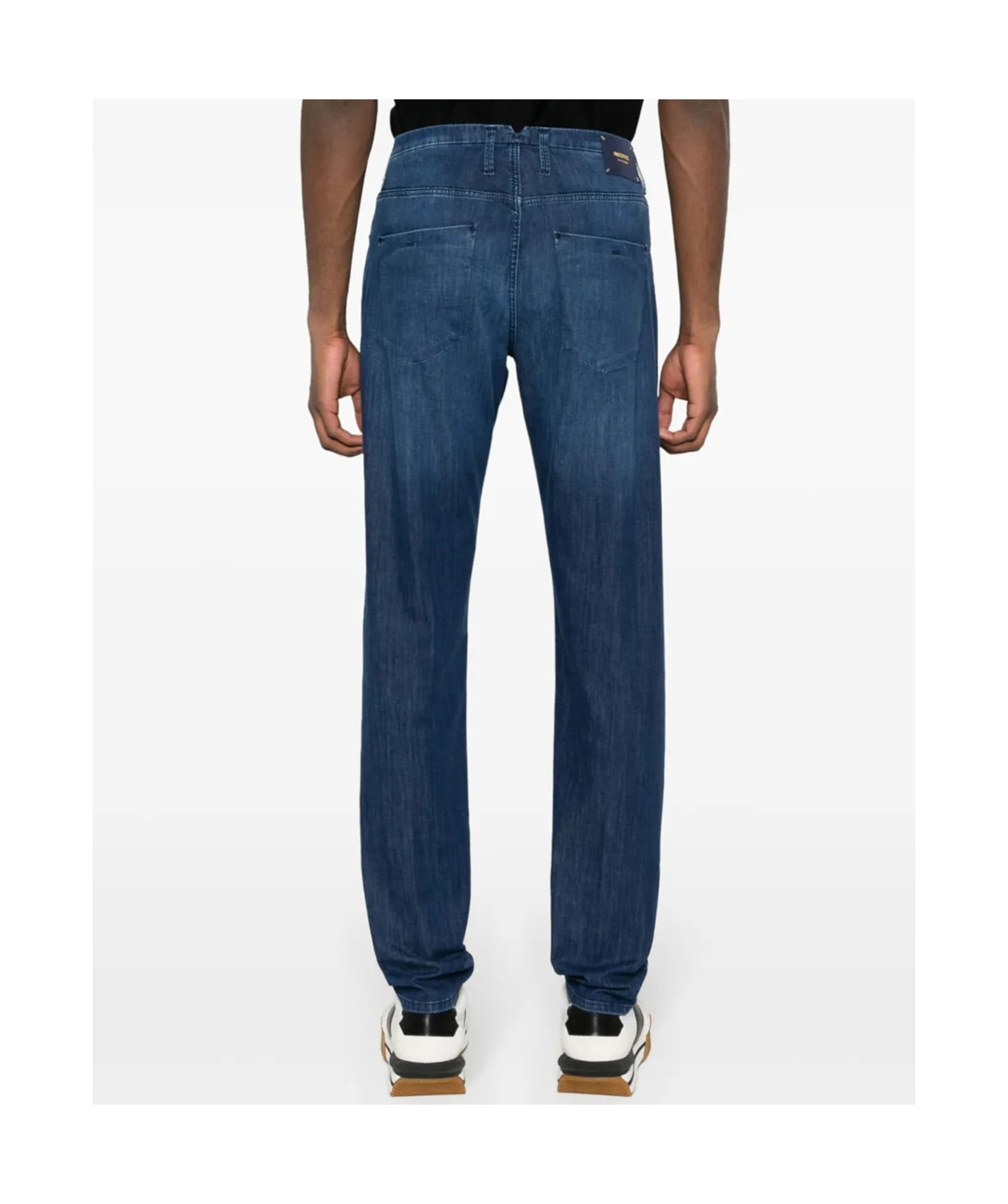 Incotex Trousers With Belt Loops And Five-pocket Design In Blue