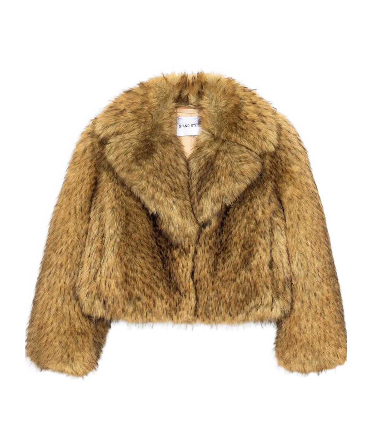 Stand Studio Samara Faux-fur Jacket In Brown