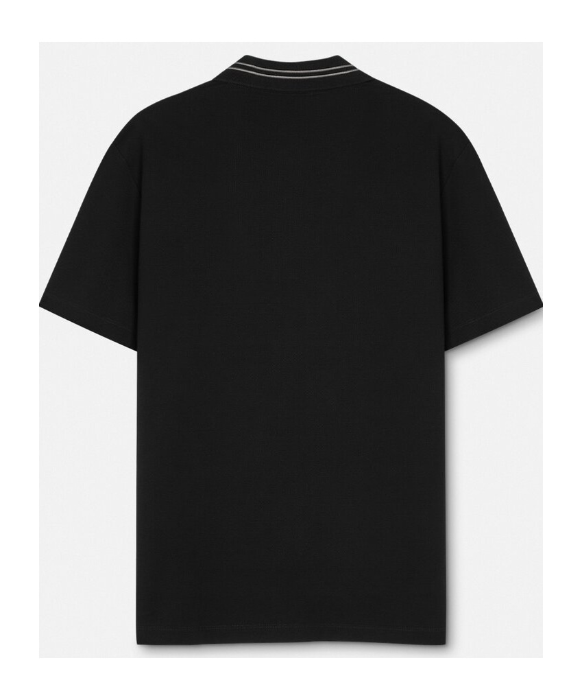 VERSACE VERSACE MEDUSA-EMBROIDERED SHORT-SLEEVED POLO SHIRT