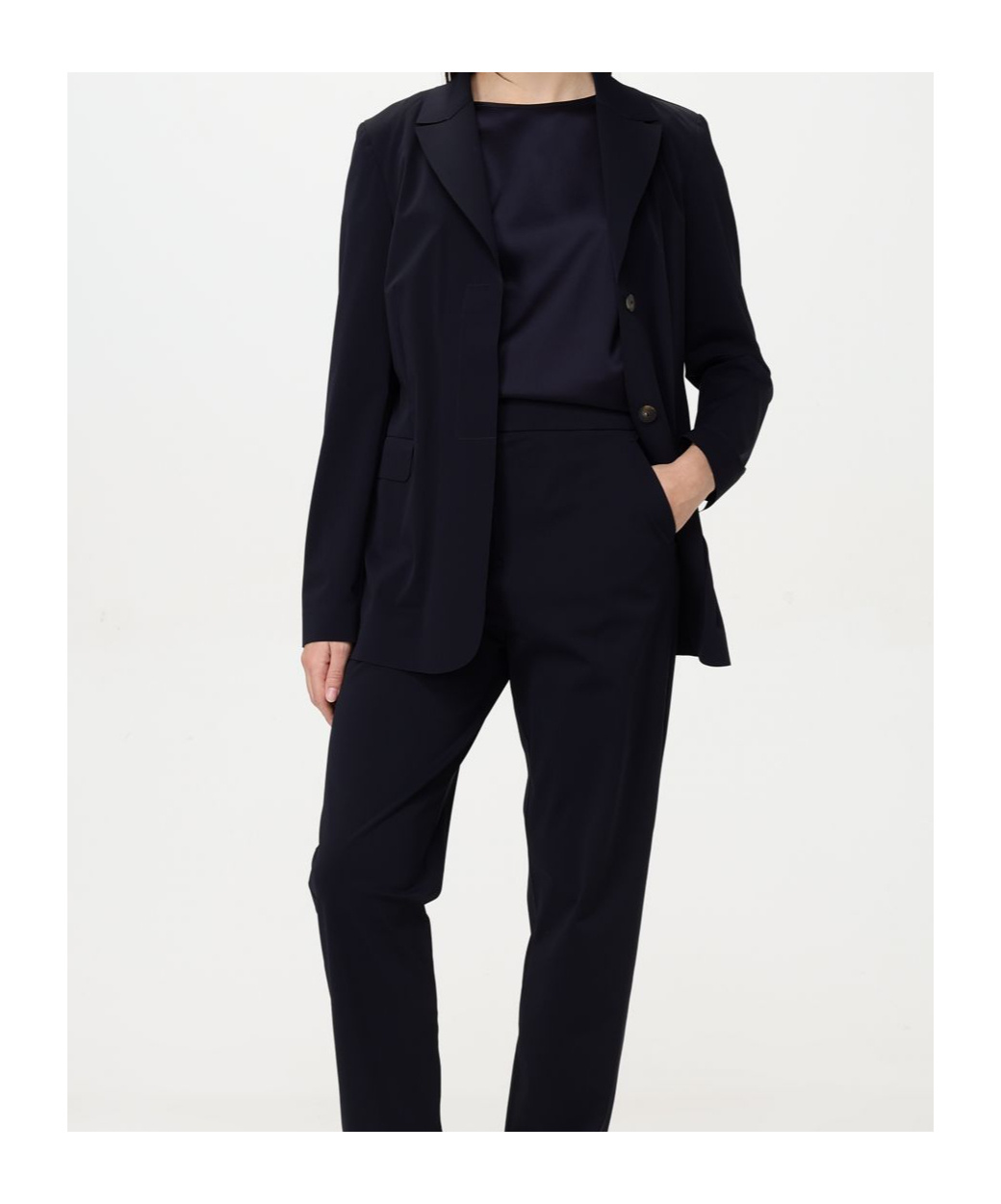 Max Mara Round Neck Short Sleeve T-shirt In Black