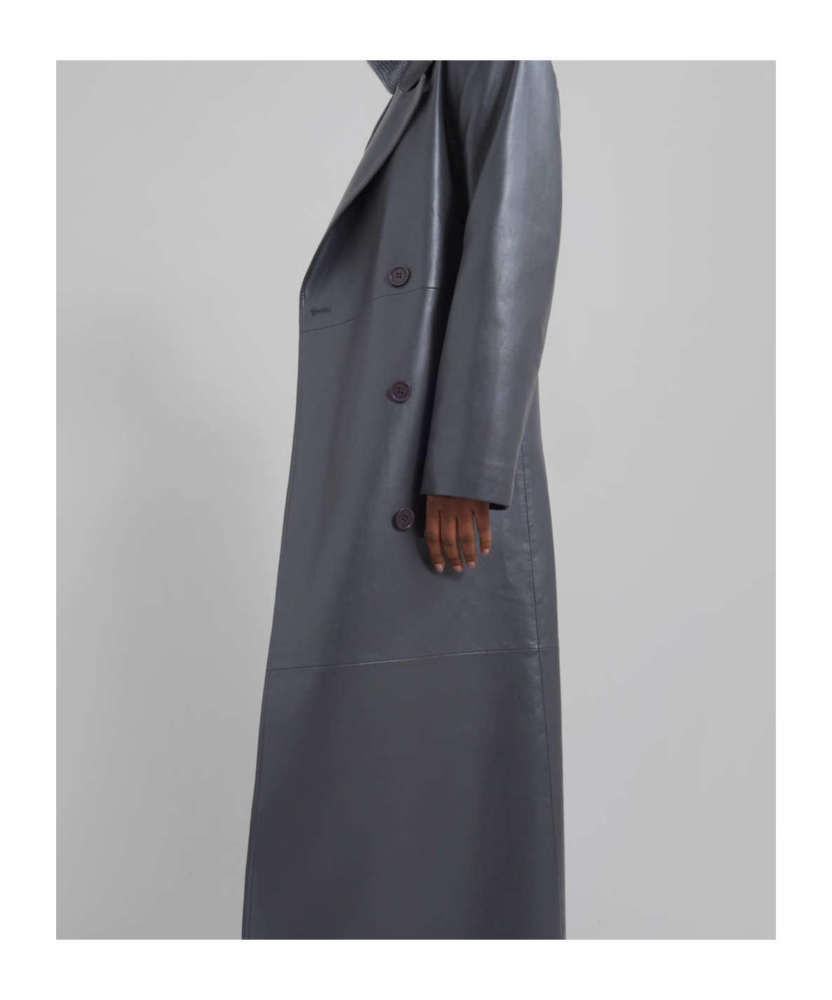 The Frankie Shop Tina Faux Leather Trench Coat