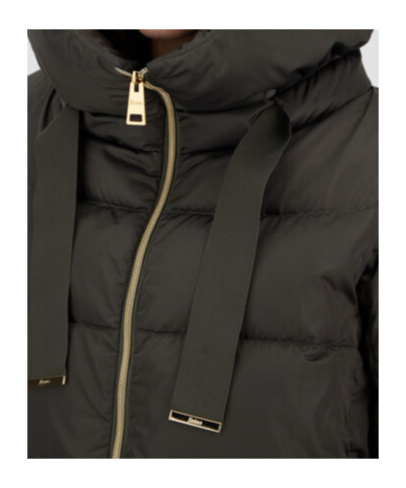 Herno A-line Down Jacket With Structured Hood In Gray