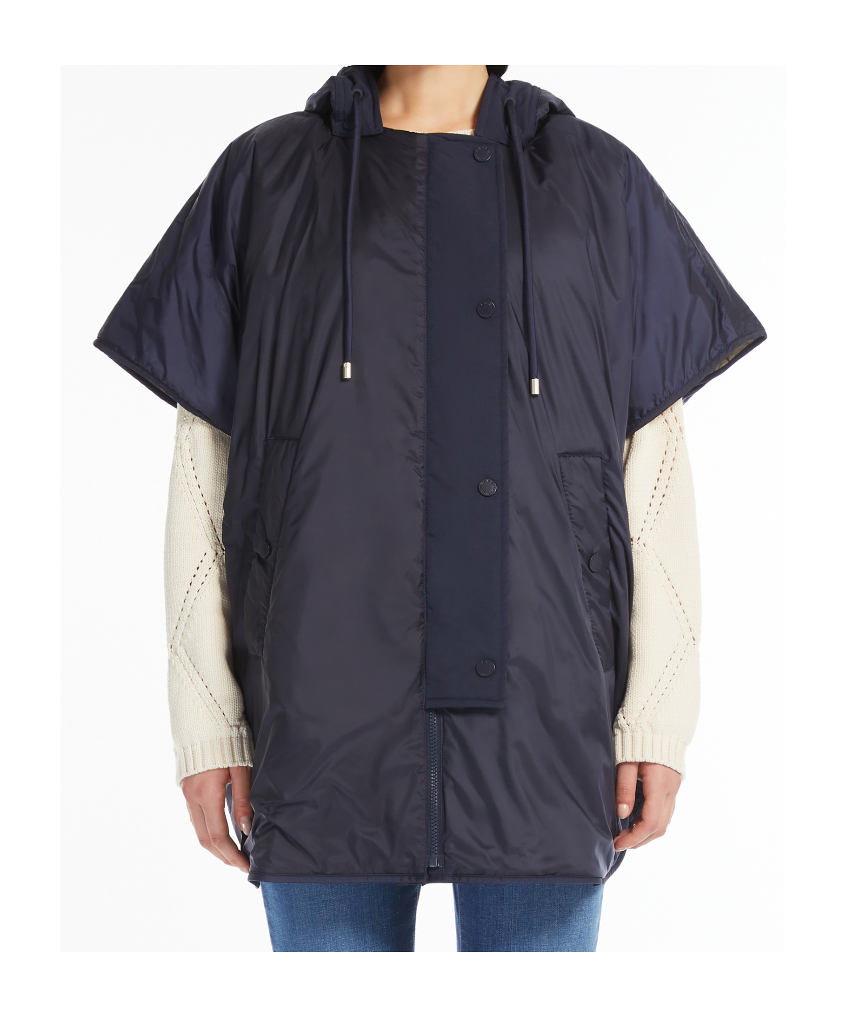 Weekend Max Mara Double-sided Cloak In Black