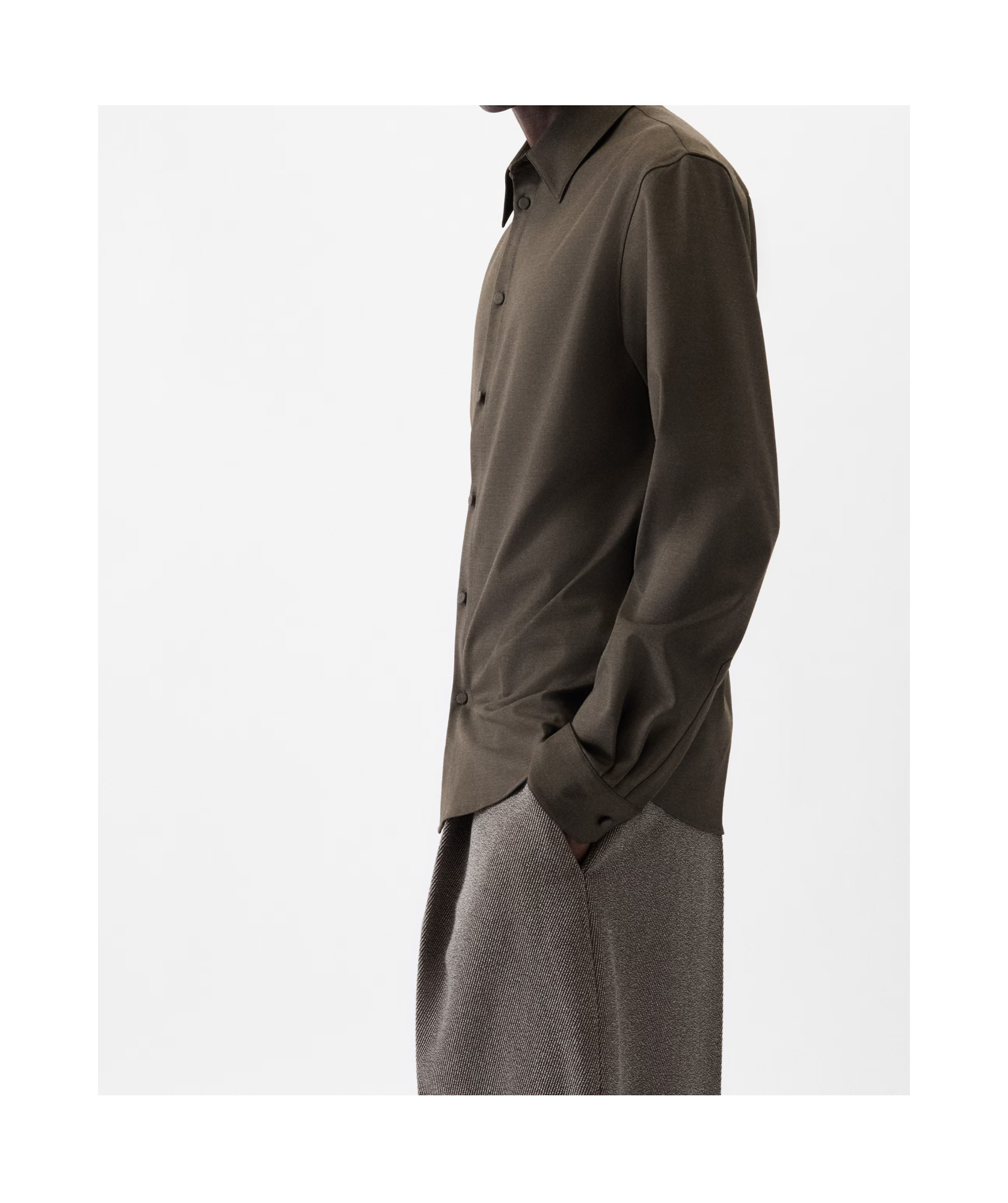 Jacquemus La Chemise Mondani In Green
