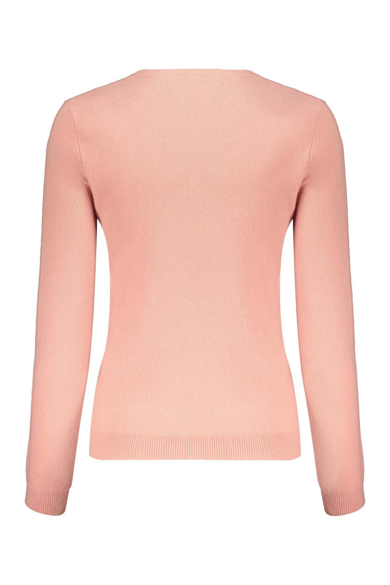Shop Valentino Intarsia-knit Logo Jumper