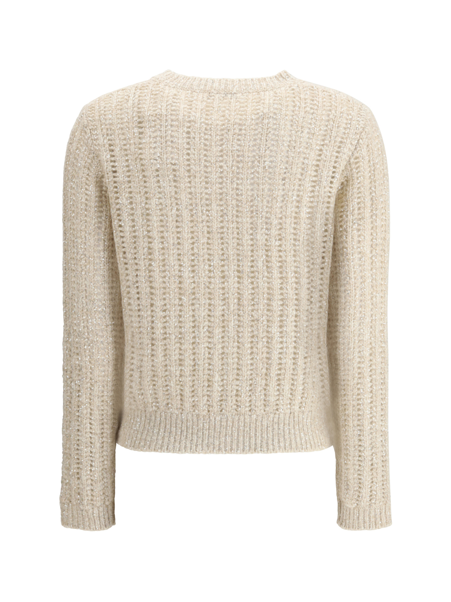 Brunello Cucinelli Sequin-embellished Sweater In Brown