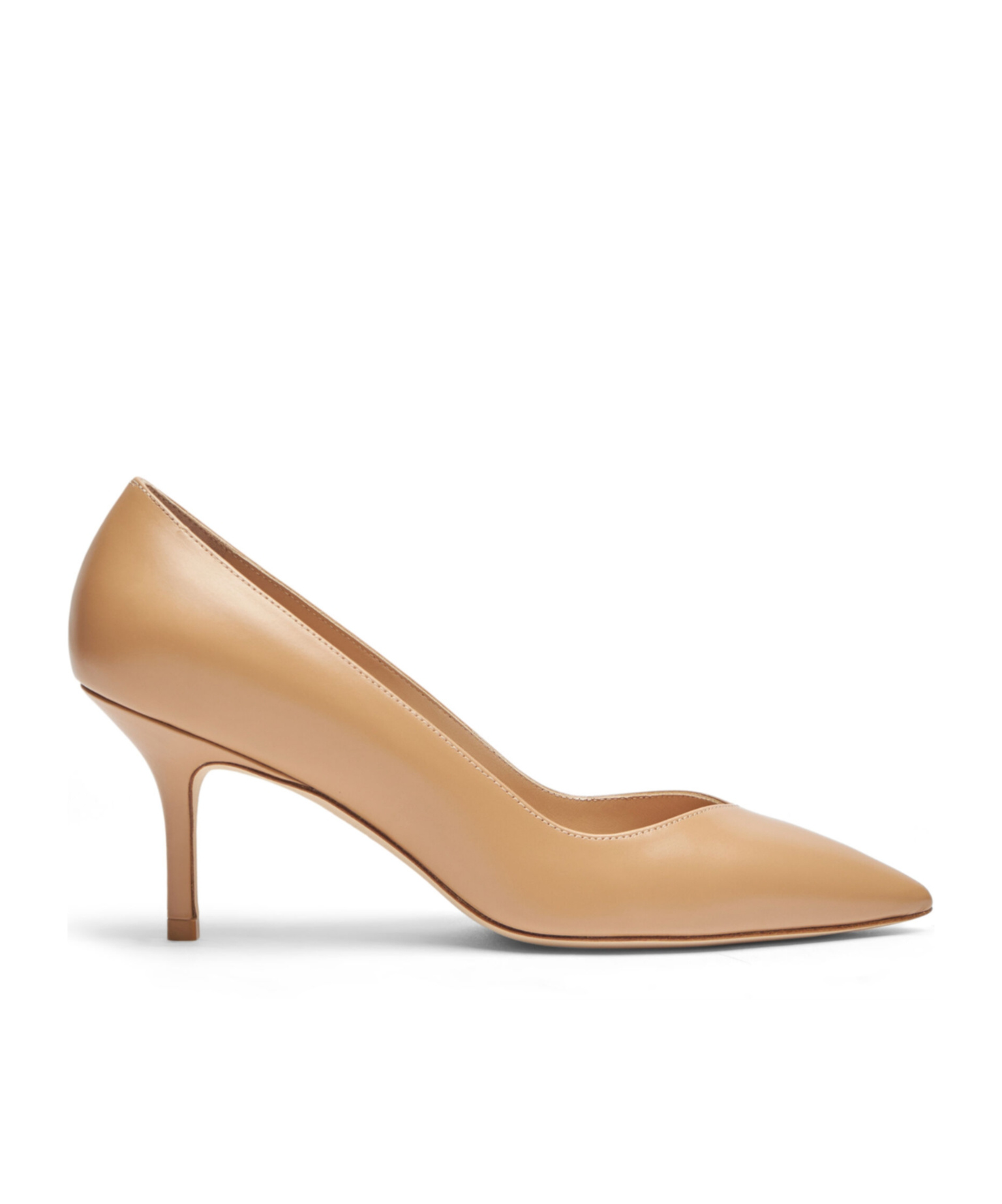 Stuart Weitzman Eva 50mm Leather Pumps In Nude