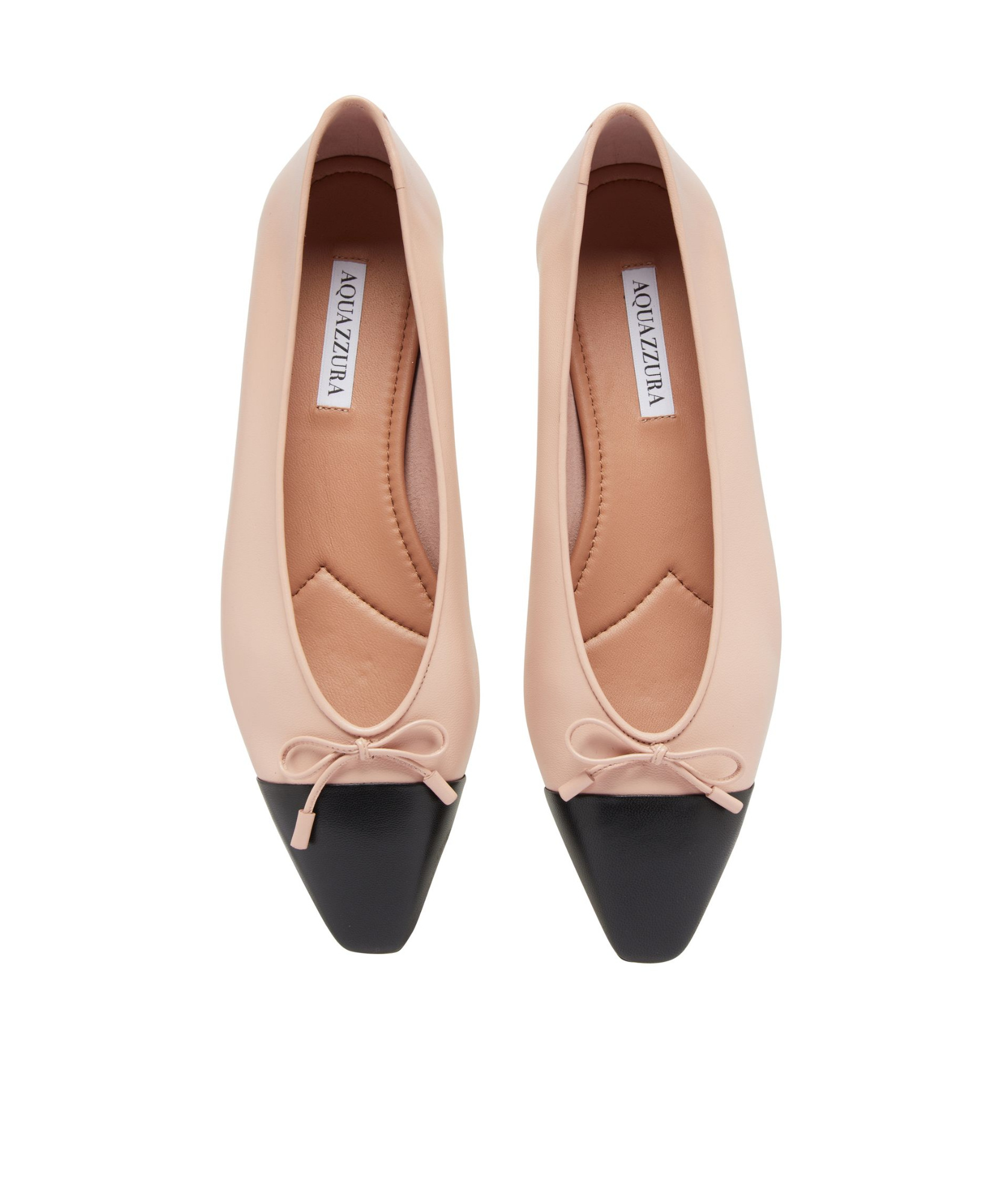 Aquazzura Pointed Ballet Shoes In Nude