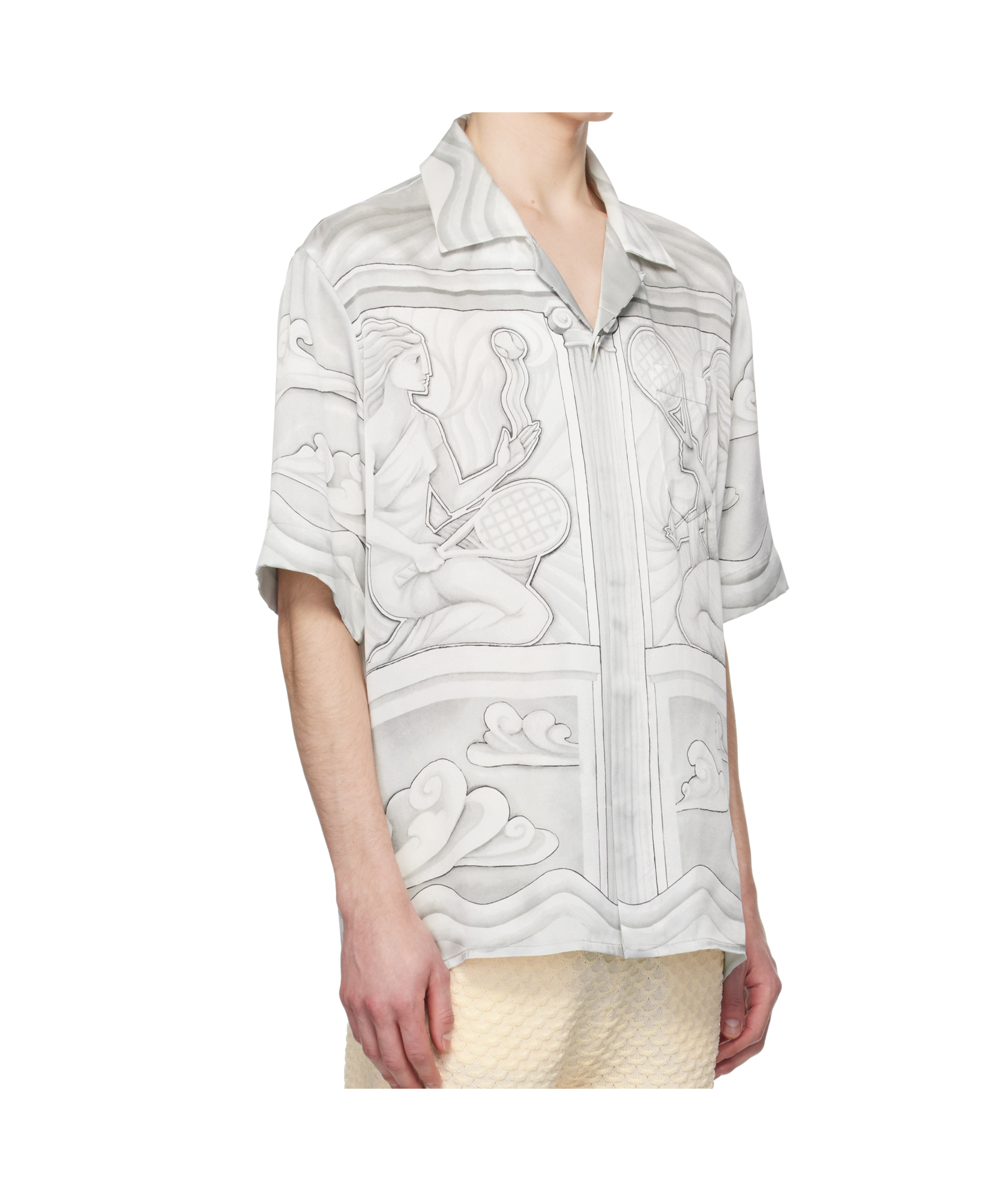 Casablanca Short-sleeved Shirt In White