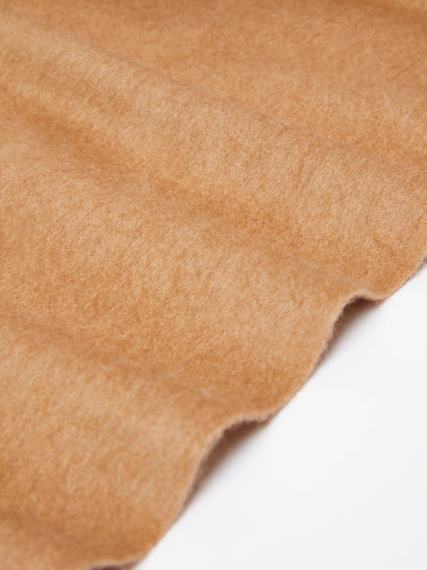 Max Mara Camel Logo Stole In Brown