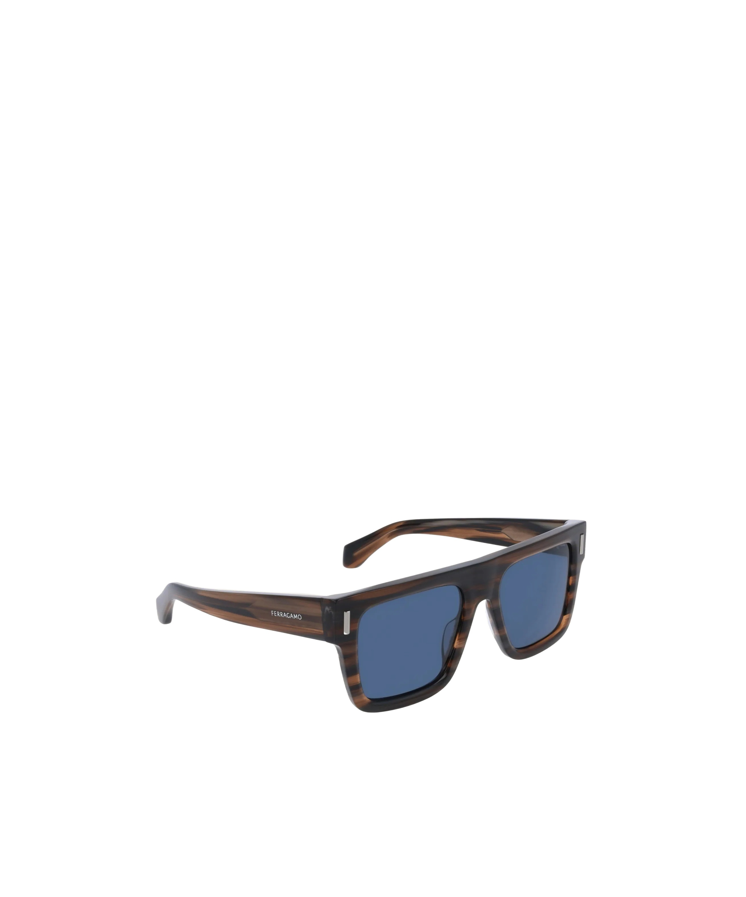 Ferragamo 53mm Square Sunglasses In Blue