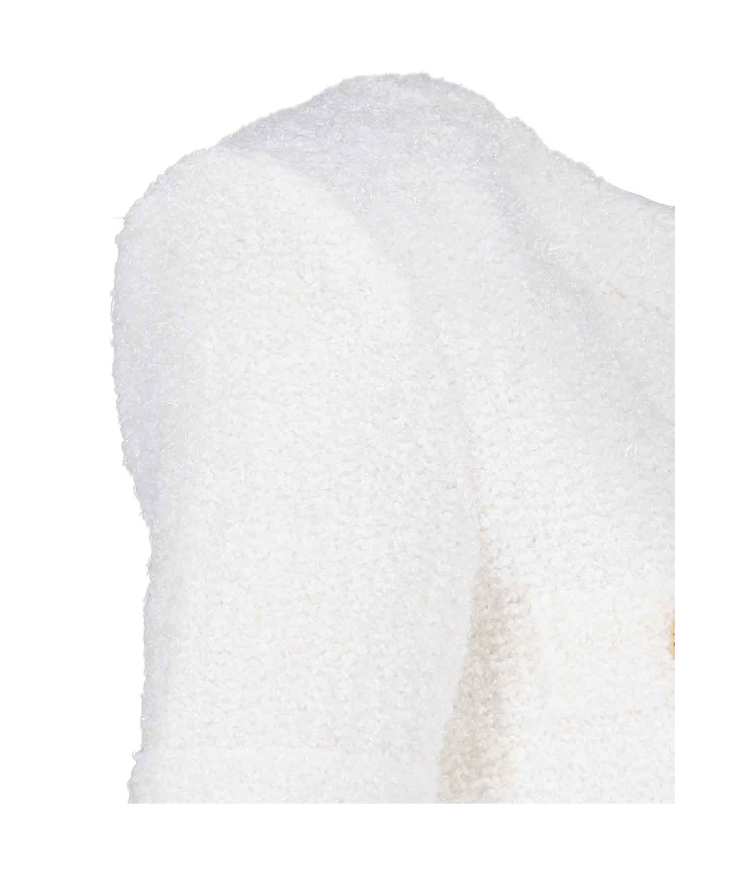 Balmain Cropped Knitted Cardigan In White