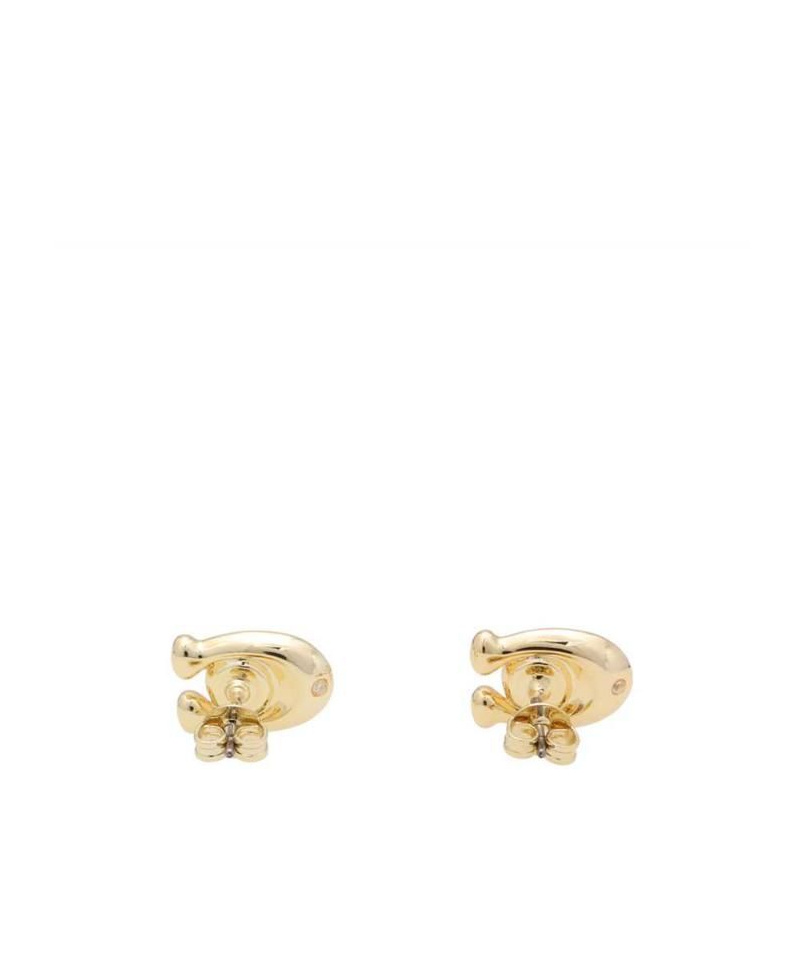 COACH C-SHAPED EARRINGS