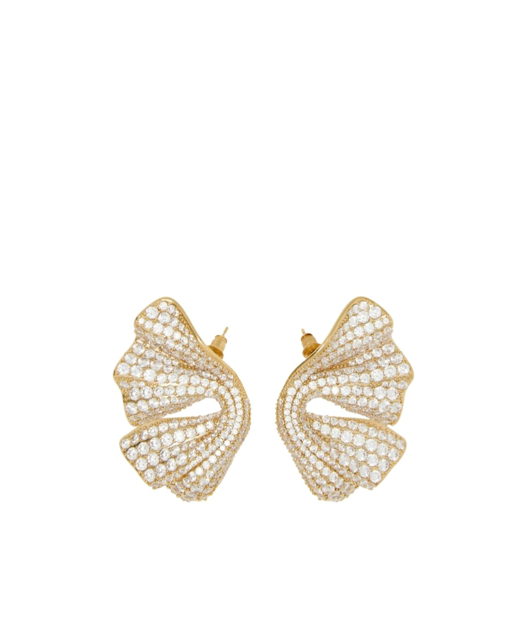 Ferragamo Drape Earrings In Yellow