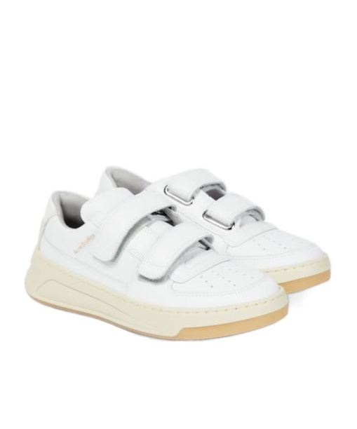 Acne Studios Steffey Leather Sneakers In White