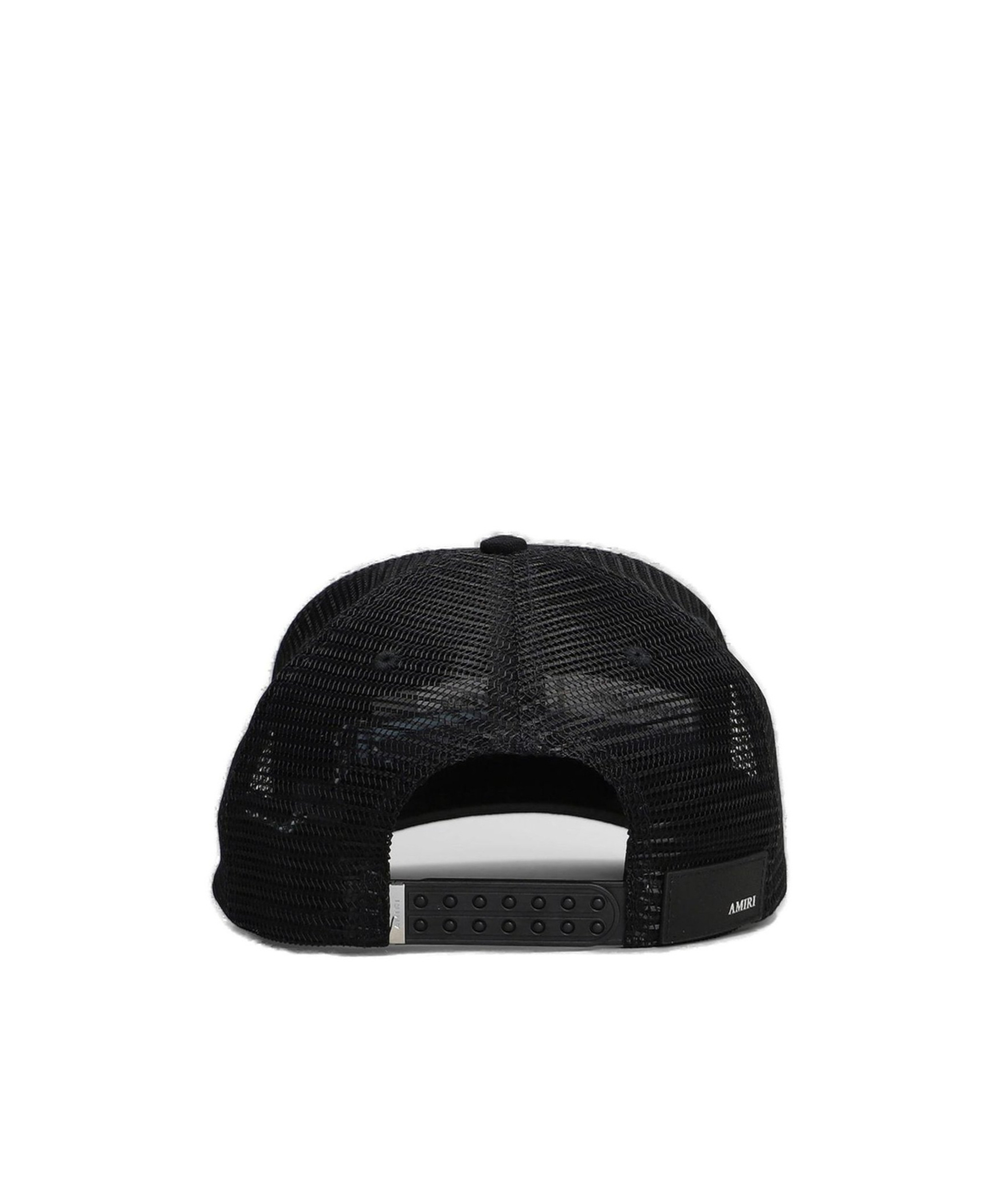 Amiri Black Baseball Cap With Maxi Logo On The Front In Cotton Man In Black