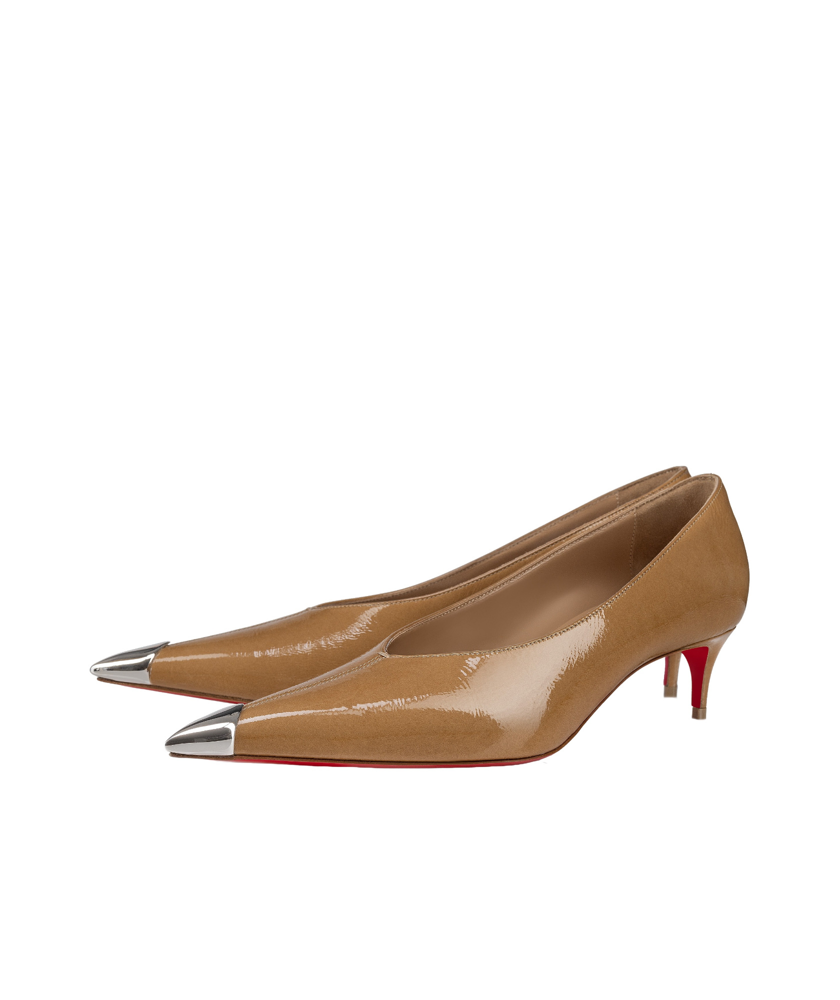 Shop Christian Louboutin Pointed High Heels In Brown