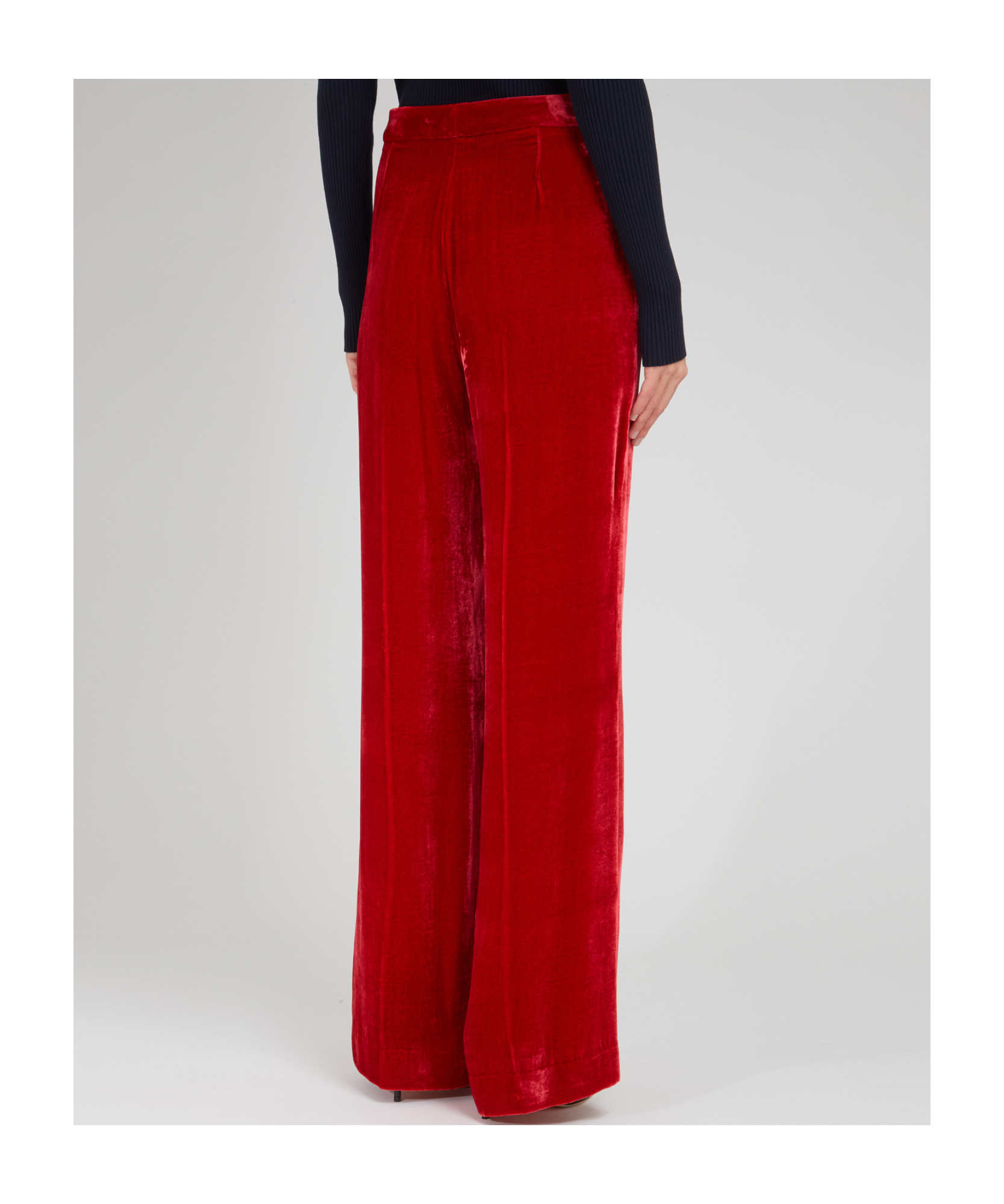 P.a.r.o.s.h Wide-leg Casual Pants In Red