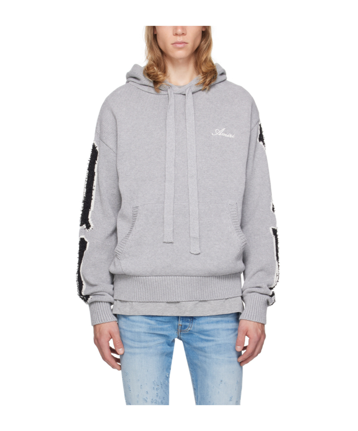 Amiri Bones Hoodie In White